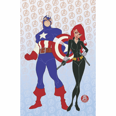 Captain America & Volstagg # 1 (Incentive Animated-Style Virgin Variant)