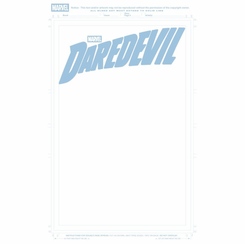 Daredevil # 1 (Blue Line Blank Variant)