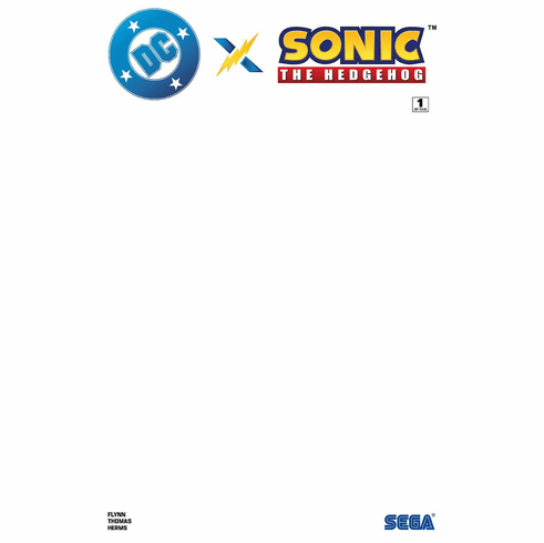 DC x Sonic The Hedgehog # 1 (Blank Variant)