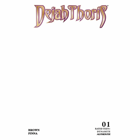 Dejah Thoris # 1 (Blank Authentix Variant)
