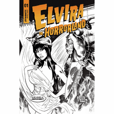 Elvira: In Horrorland # 1 (Incentive B&W Variant)