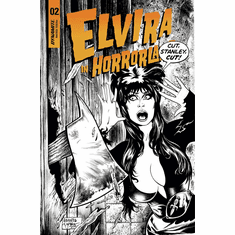Elvira: In Horrorland # 2 (Incentive B&W Variant)