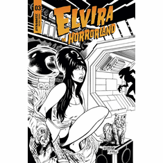 Elvira: In Horrorland # 3 (Incentive Black & White Variant)
