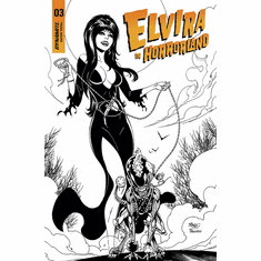 Elvira: In Horrorland # 3 (Incentive Black & White Variant)