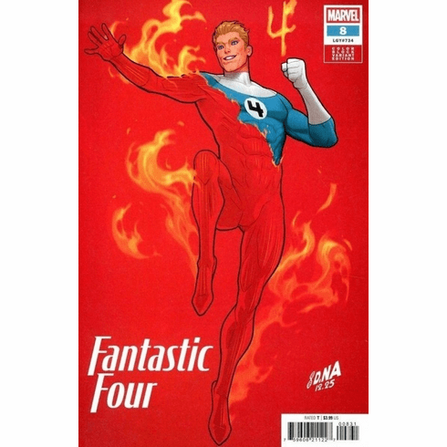 Fantastic Four # 8 (Color Block Red Variant)