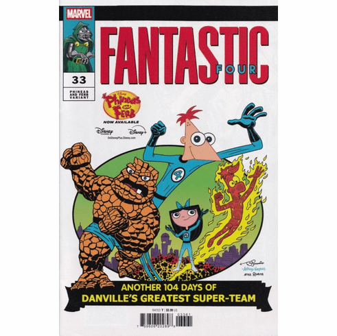 Fantastic Four: Zero # 33 (Phineas And Ferb Variant)