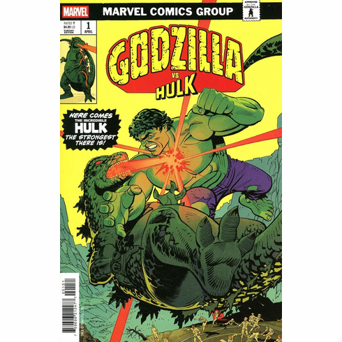 Godzilla Vs. Hulk # 1 (Godzilla King Of The Monsters Homage Variant)