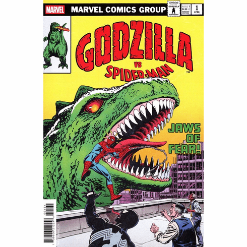 Godzilla Vs. Spider-Man # 1 (Godzilla King Of The Monsters Homage Variant) 