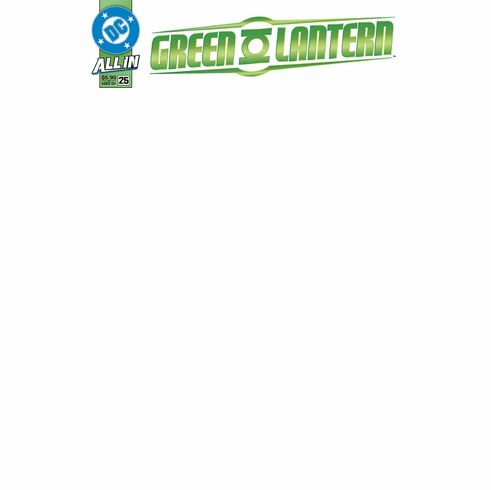 Green Lantern # 25 (Blank Variant)
