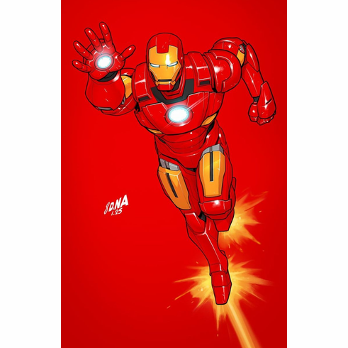 Iron Man # 2 (Incentive Color Block Red Virgin Variant)