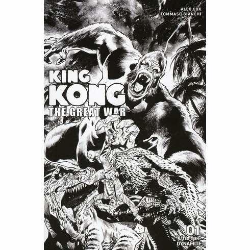 King Kong: The Great War # 1 (Incentive B&W Variant)