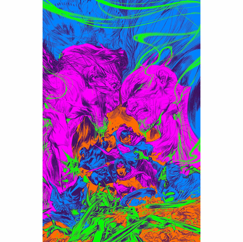 Knight Terrors: Night's End # 1 (Darkest Hour Neon Ink Variant)