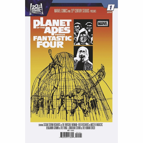 Planet Of The Apes Versus Fantastic Four # 1 (Movie Poster Homage Variant)