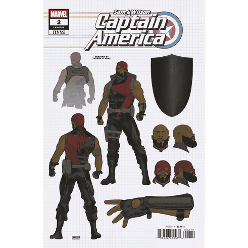Sam Wilson: Captain America # 2 (Incentive Design Variant)