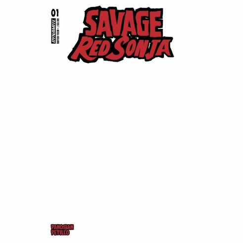 Savage Red Sonja # 1 (Blank Variant)