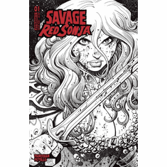 Savage Red Sonja # 1 (Incentive B&W Variant)