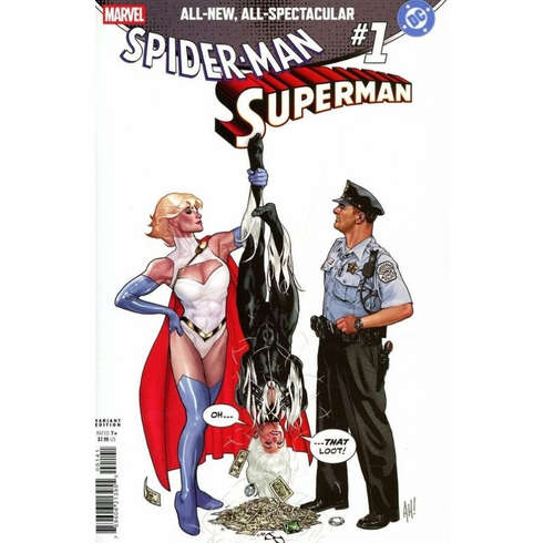 Spider-Man / Superman # 1 (Black Cat & Power Girl Variant)