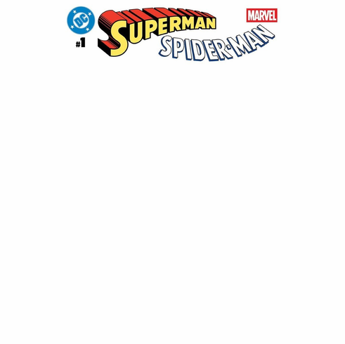 Superman / Spider-Man # 1 (Blank Variant)