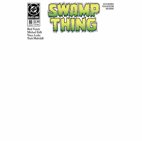 Swamp Thing # 88 (Blank Variant)