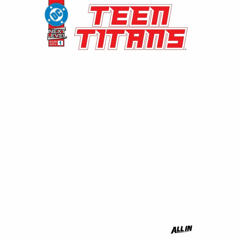 Teen Titans # 1 (Blank Variant)