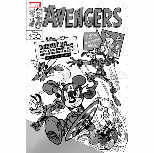 The Amazing Spider-Man # 17 (Incentive Disney 100th B&W Anniversary Variant)