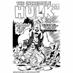 The Amazing Spider-Man # 21 (Incentive B&W Disney 100th Variant)