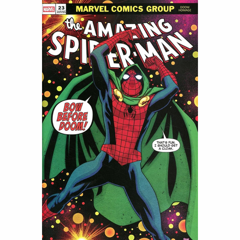 The Amazing Spider-Man # 23 (Doom Homage Variant)