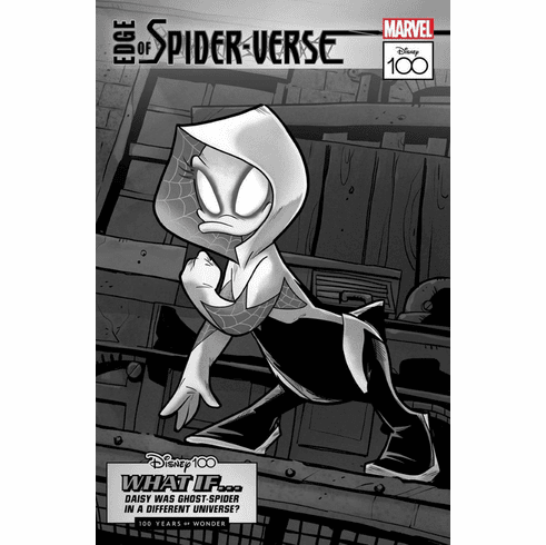 The Amazing Spider-Man # 32 (Incentive B&W Disney 100th Anniversary Variant)