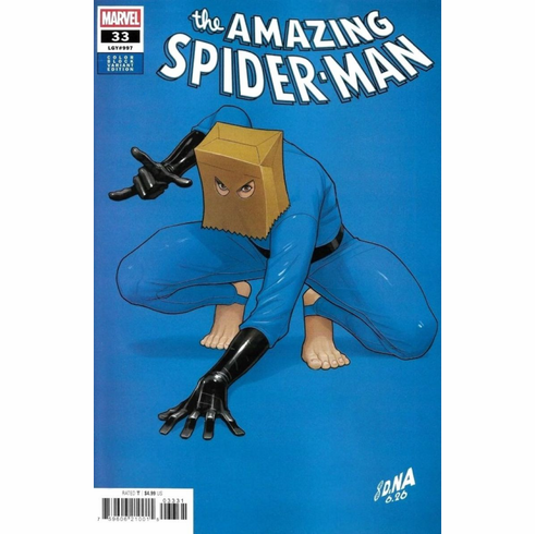 The Amazing Spider-Man # 33 (Color Block Blue Variant)