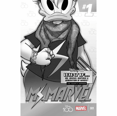 The Amazing Spider-Man # 33 (Incentive B&W Disney 100th Anniversary Variant)