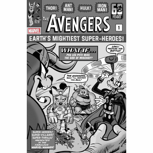 The Amazing Spider-Man # 41 (Incentive B&W Disney 100th Anniversary Variant)