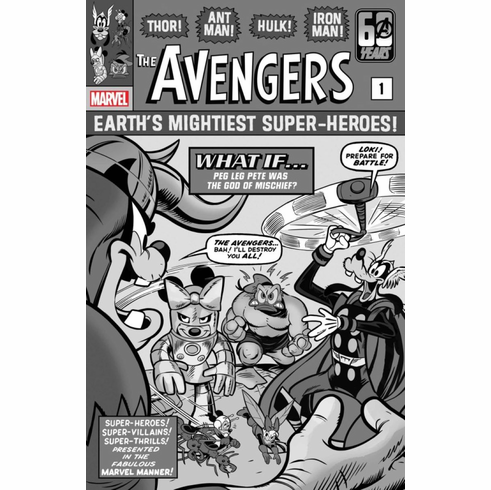 The Amazing Spider-Man # 41 (Incentive B&W Disney 100th Anniversary Variant)