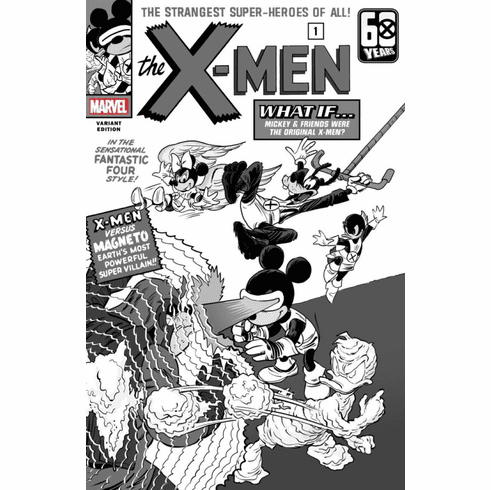 The Amazing Spider-Man # 43 (Incentive B&W Disney 100th Anniversary  Variant)