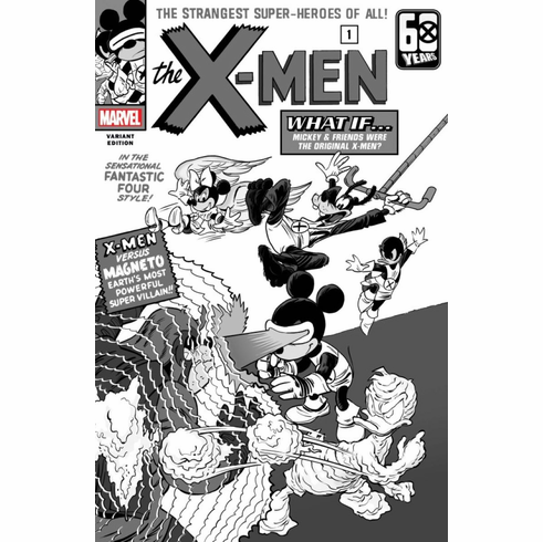 The Amazing Spider-Man # 43 (Incentive B&W Disney 100th Anniversary  Variant)