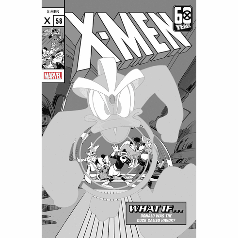 The Amazing Spider-Man # 49 (Incentive B&W Disney 100th Anniverasry Variant)