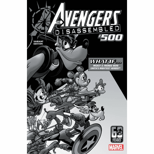 The Amazing Spider-Man # 61 (Incentive B&W Disney Variant)