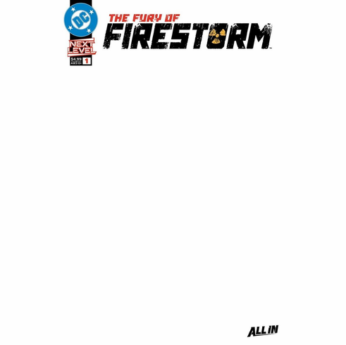 The Fury Of Firestorm # 1 (Blank Variant)