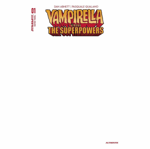 Vampirella Vs. The Superpowers # 1 (Blank Authentix Variant)