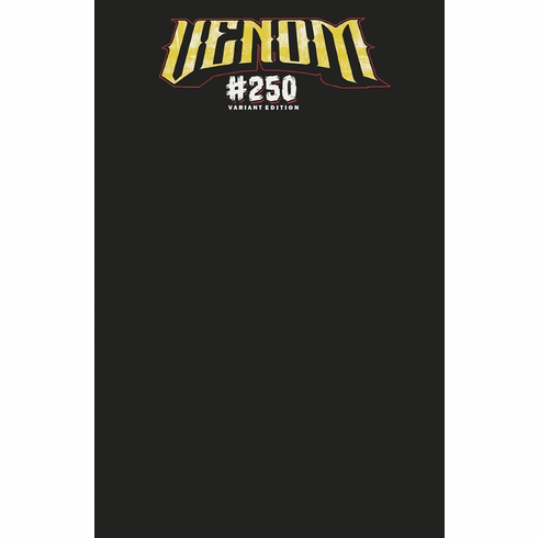 Venom # 250 (Black Blank Variant)