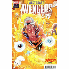 West Coast Avengers # 4 (Torch Variant)
