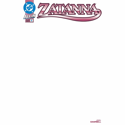 Zatanna # 1 (Blank Variant)