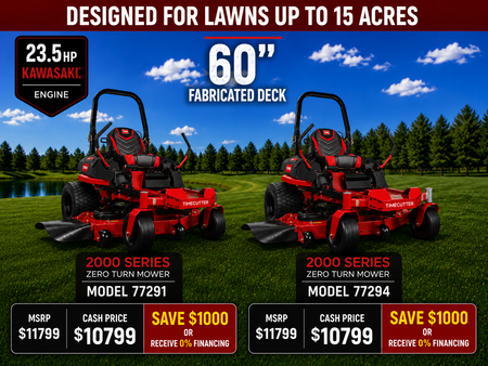 60 23.5hp Toro Z-Master 2000 Zero-Turn Mower with Kawasaki Engine and MyRIDE Comfort Suspension