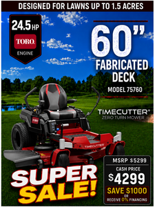 60 24.5hp Toro TIMECUTTER Zero-Turn Mower with Toro Engine