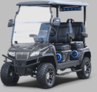 NEW EVolution Maverick 4 Plus 48V Lithium Golf Cart with 4 Forward-facing Seats