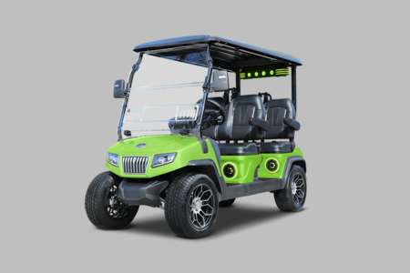 NEW EVolution Maverick 4 Plus 48V Lithium Golf Cart with 4 Forward-facing Seats