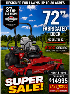 72 37hp Toro Z-MASTER 6000 Zero-Turn Mower with Vanguard Engine
