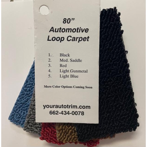 80" Loop Automotive Carpet Sample