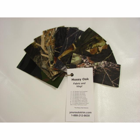 Camouflage Fabric and Vinyl Sample Ring