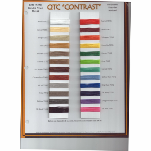 Contrast Thread Bonded Nylon T-270