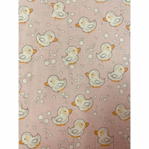 Cotton Fabrics Pink with Ducks (Closeout Item)